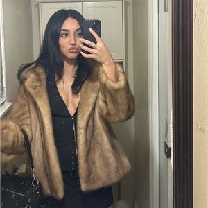 Spritzer Bros Vintage Mink Fur Coat Size M